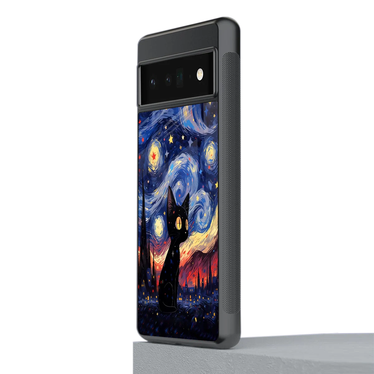 Starry Whiskers stylish phone case for google pixel 6 pro | glossy glass and slim fit