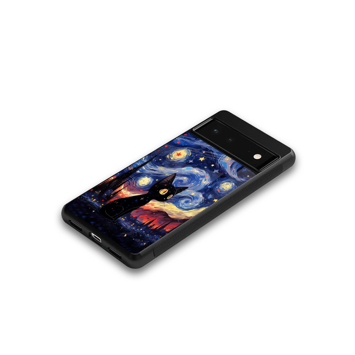 Starry Whiskers google pixel 6 mobile cover | shockproof glass phone case