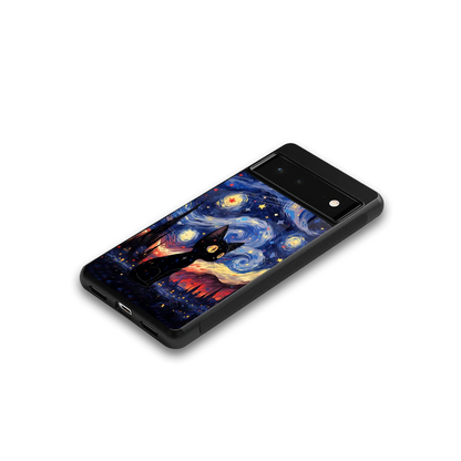 Starry Whiskers google pixel 6 mobile cover | shockproof glass phone case