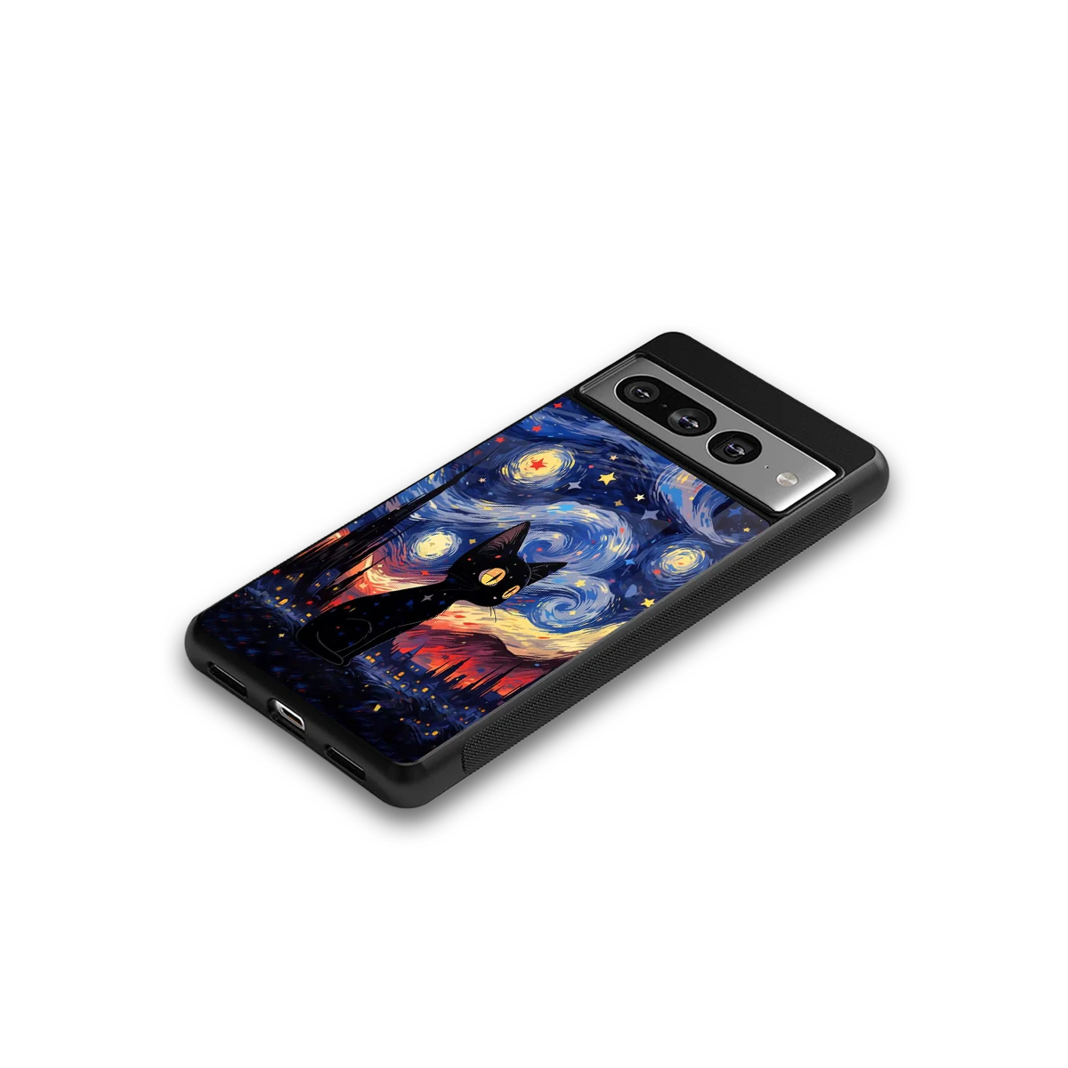 Starry Whiskers google pixel 7 pro mobile cover | shockproof glass phone case
