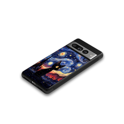 Starry Whiskers google pixel 7 pro mobile cover | shockproof glass phone case