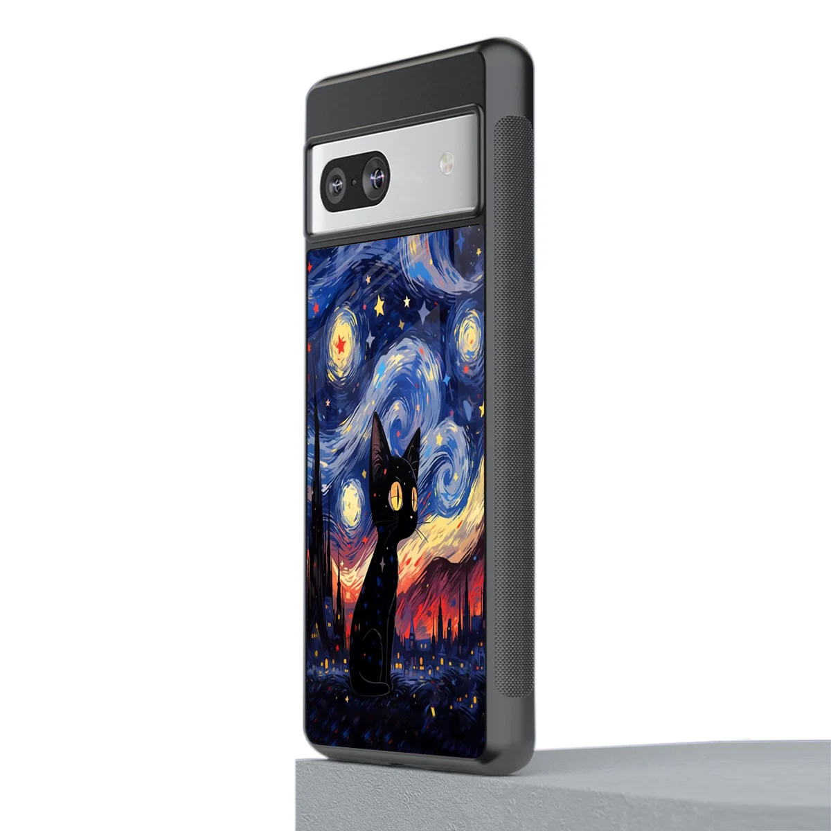 Starry Whiskers stylish phone case for google pixel 7 | glossy glass and slim fit