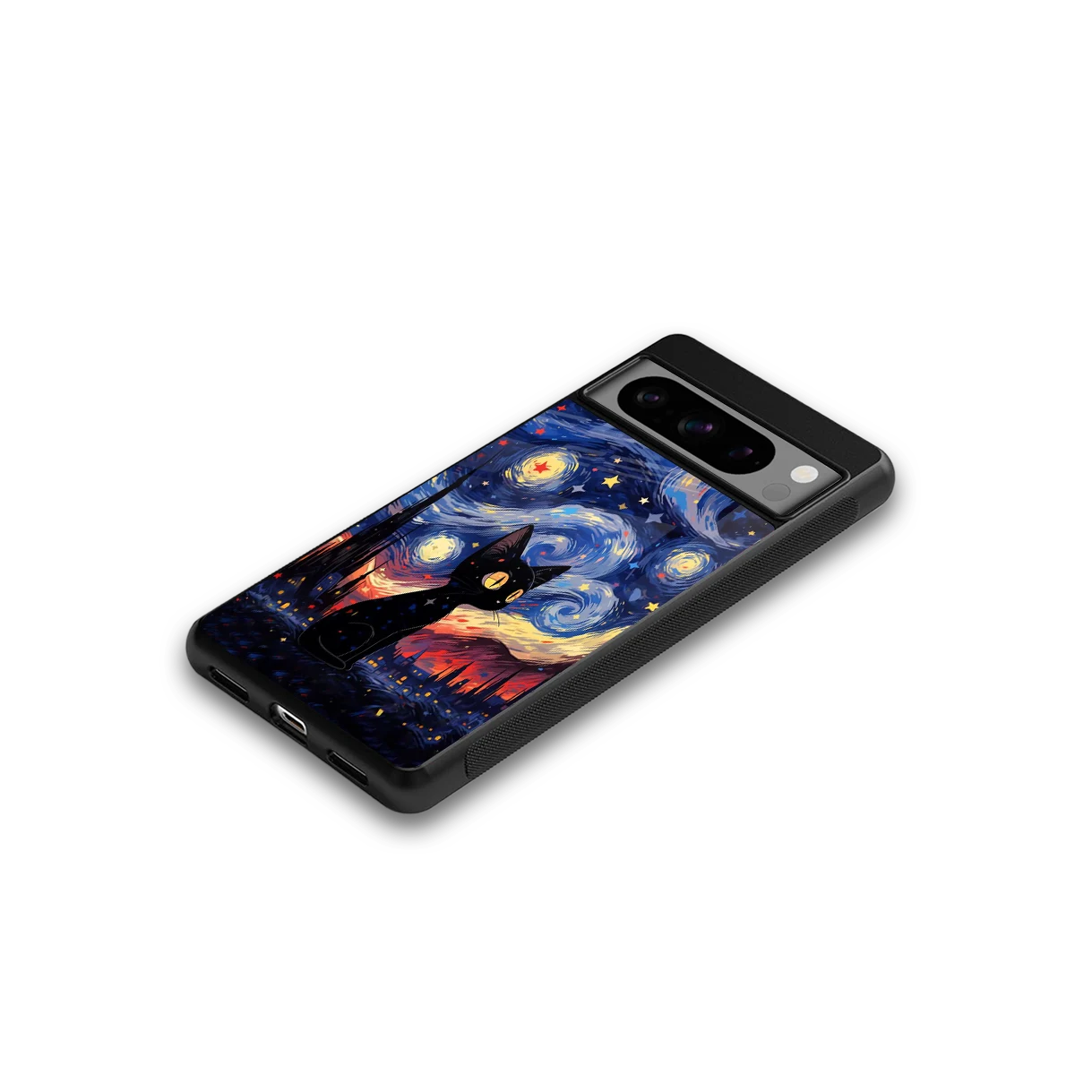 Starry Whiskers google pixel 8 pro mobile cover | shockproof glass phone case