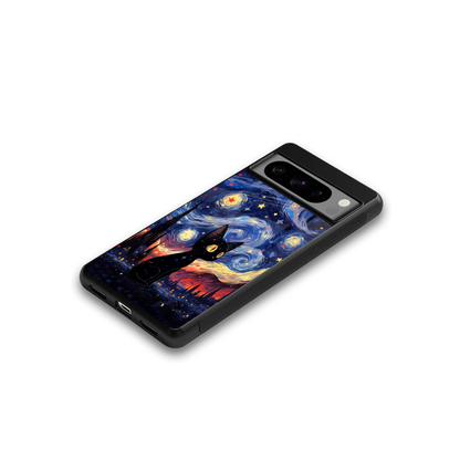 Starry Whiskers google pixel 8 pro mobile cover | shockproof glass phone case