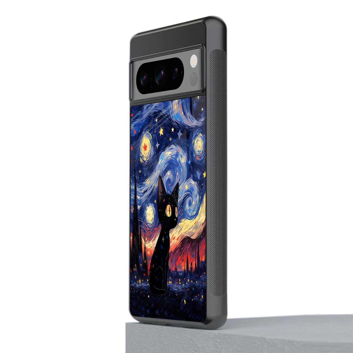 Starry Whiskers stylish phone case for google pixel 8 pro | glossy glass and slim fit