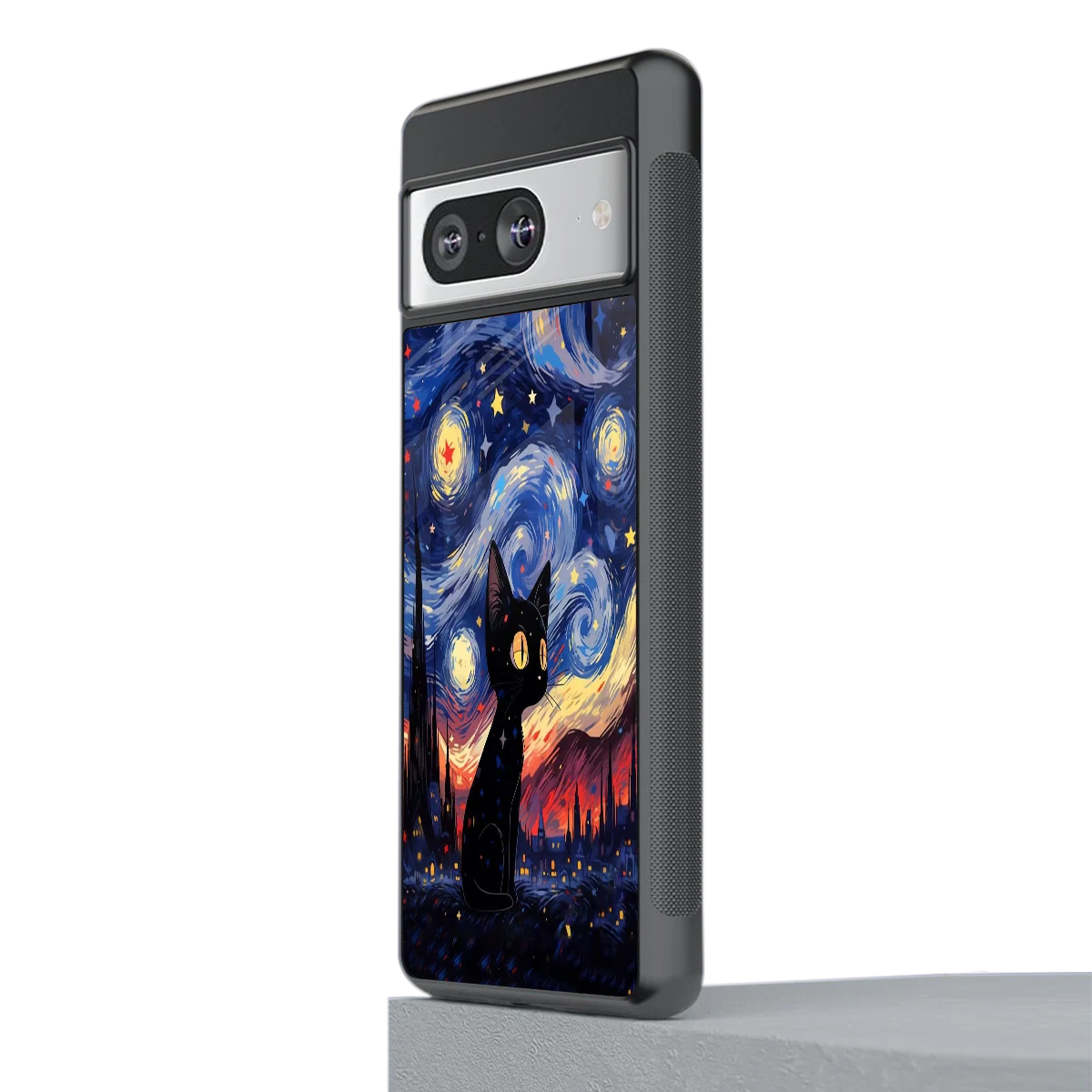 Starry Whiskers stylish phone case for google pixel 8 | glossy glass and slim fit