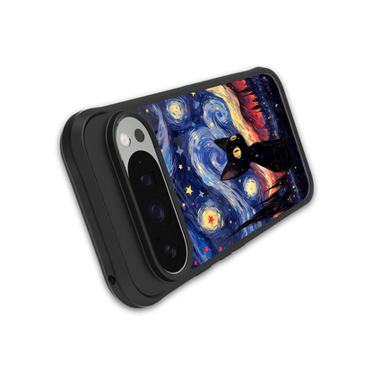 Starry Whiskers stylish phone case for google pixel 9 pro | glossy glass and slim fit