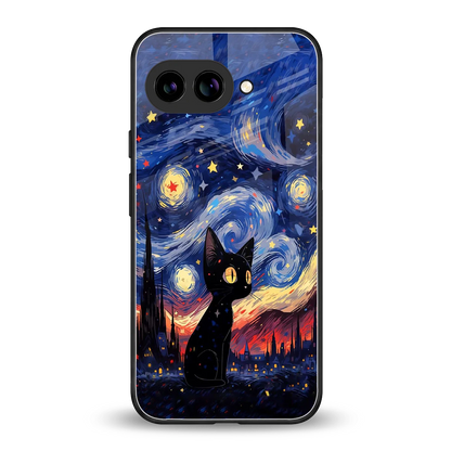 Starry Whiskers back phone cover | glass case for google pixel 10a