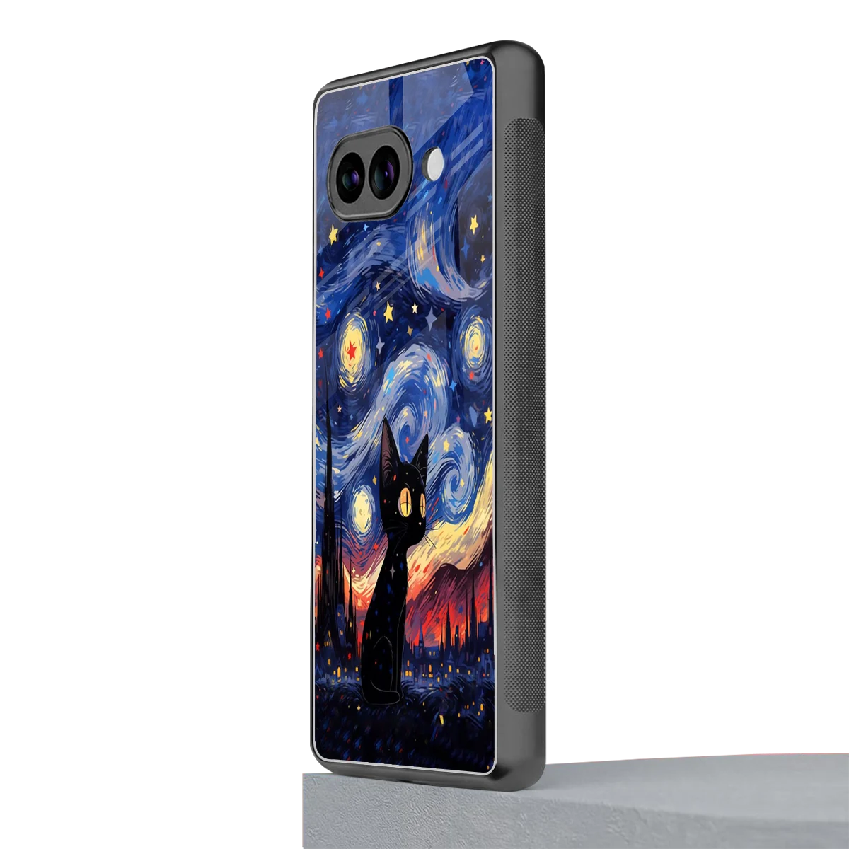Starry Whiskers google pixel 10a mobile cover | shockproof glass phone case