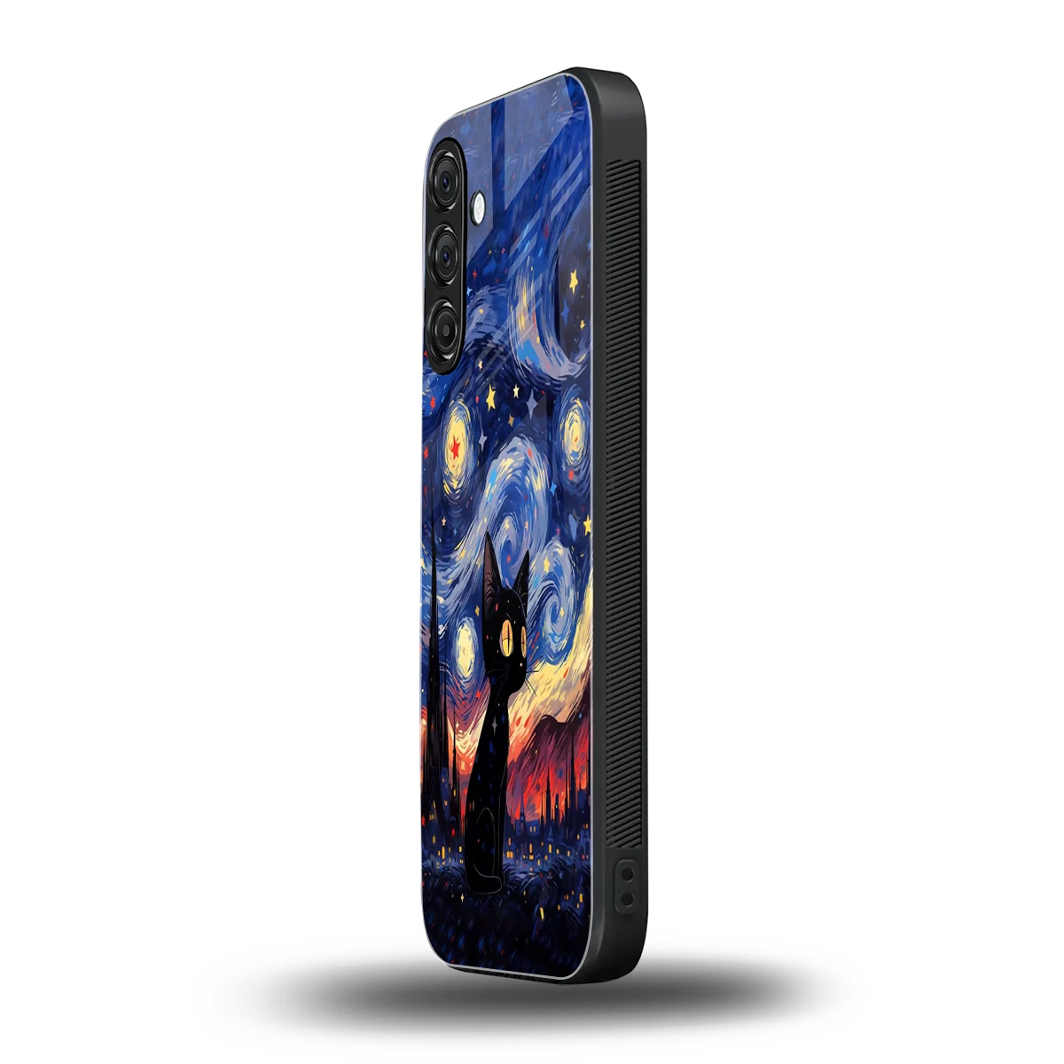 Starry Whiskers samsung galaxy a55 5g mobile cover | shockproof glass phone case