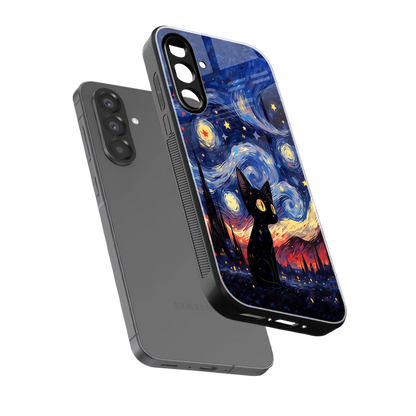 Starry Whiskers sleek samsung galaxy a17 5g cover with tempered glass back and TPU edges