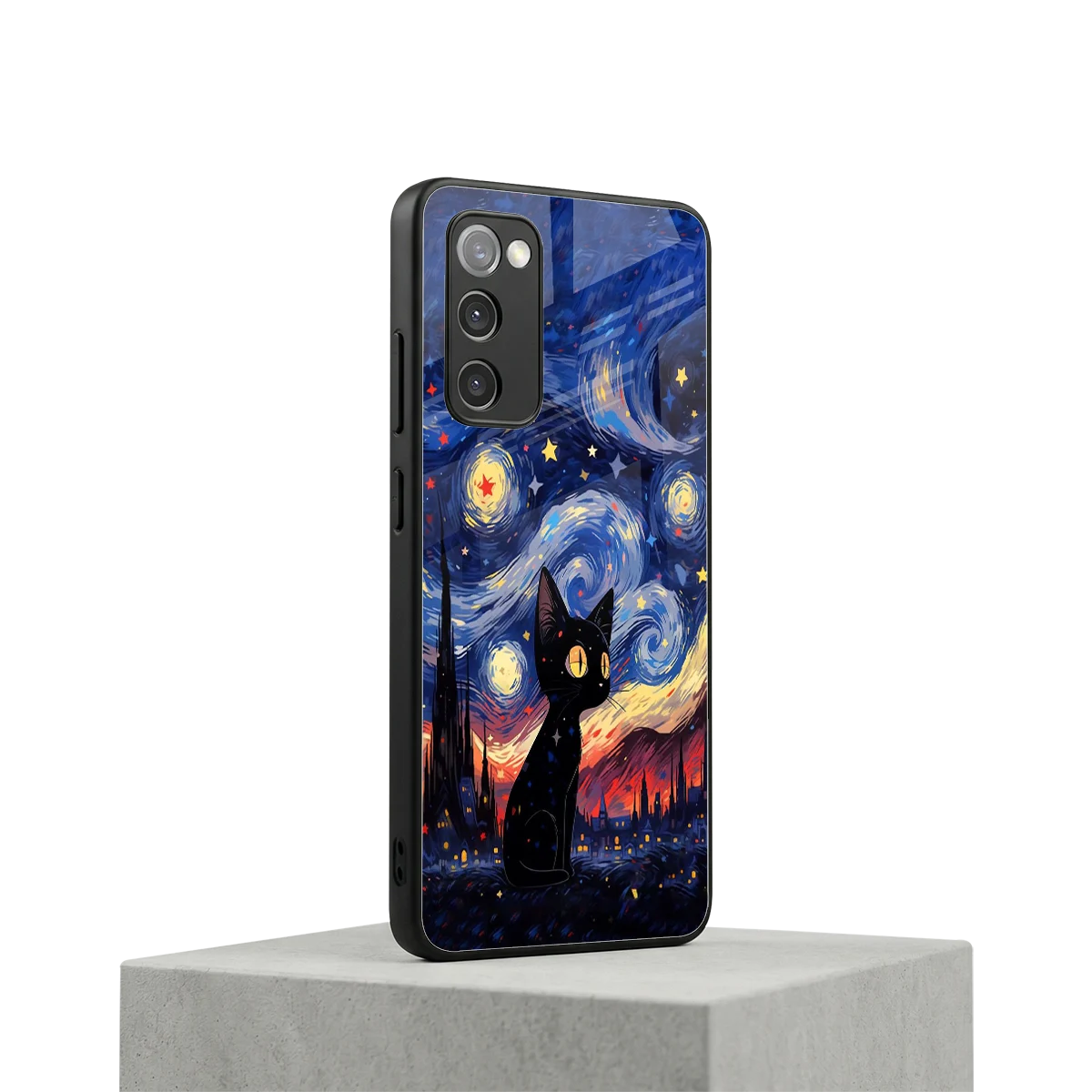Starry Whiskers samsung galaxy s20 fe mobile cover | shockproof glass phone case