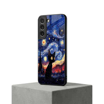 Starry Whiskers samsung galaxy s22 mobile cover | shockproof glass phone case