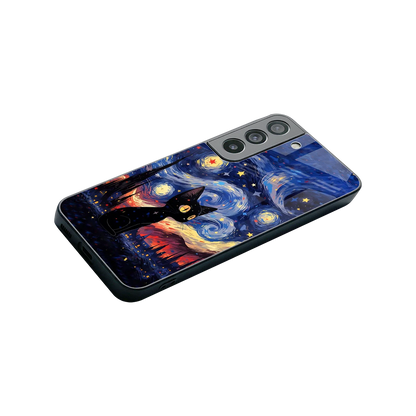Starry Whiskers stylish phone case for samsung galaxy s22 | glossy glass and slim fit