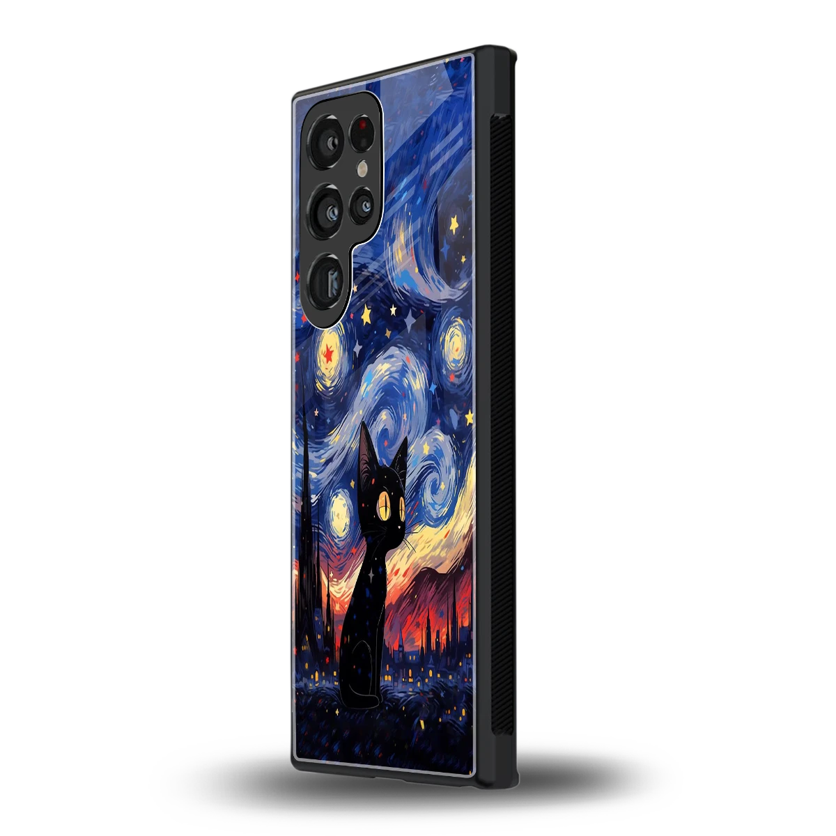 Starry Whiskers samsung galaxy s24 ultra mobile cover | shockproof glass phone case