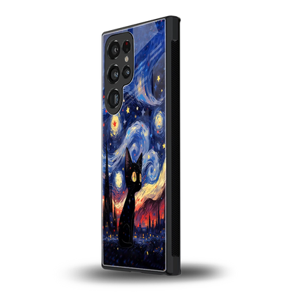 Starry Whiskers samsung galaxy s24 ultra mobile cover | shockproof glass phone case