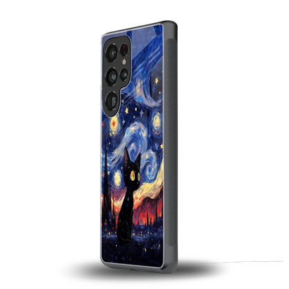 Starry Whiskers samsung galaxy s25 ultra mobile cover | shockproof glass phone case