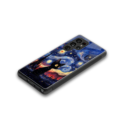 Starry Whiskers stylish phone case for samsung galaxy s26 ultra | glossy glass and slim fit
