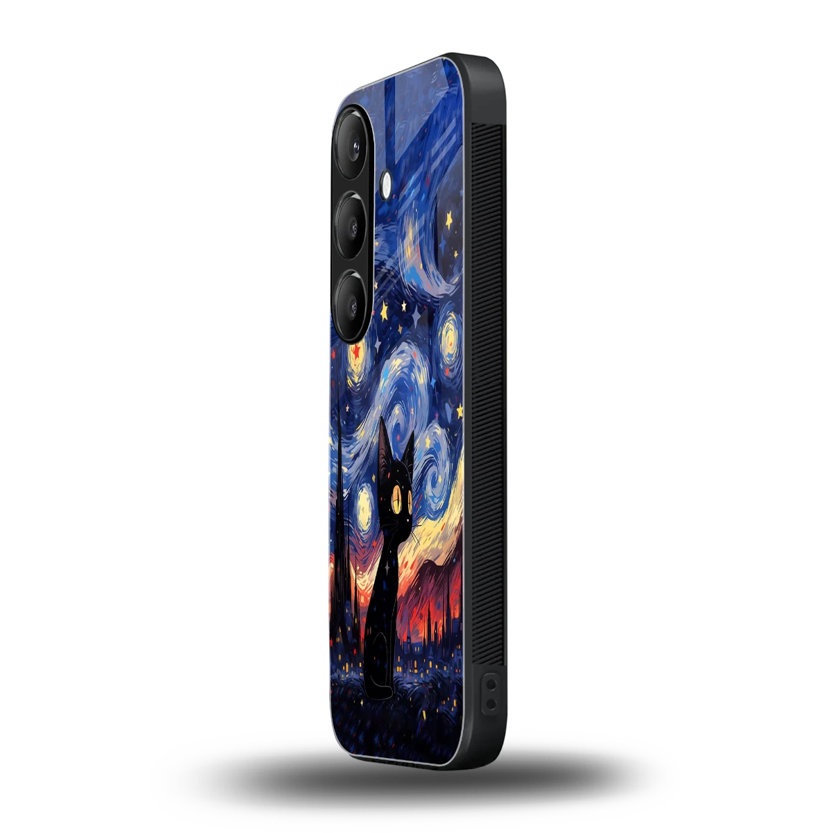 Starry Whiskers samsung galaxy s25 fe mobile cover | shockproof glass phone case