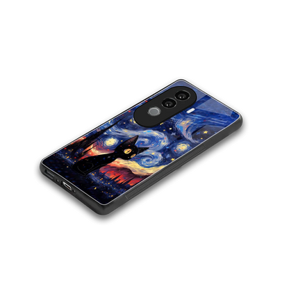 Starry Whiskers stylish phone case for vivo v40e | glossy glass and slim fit