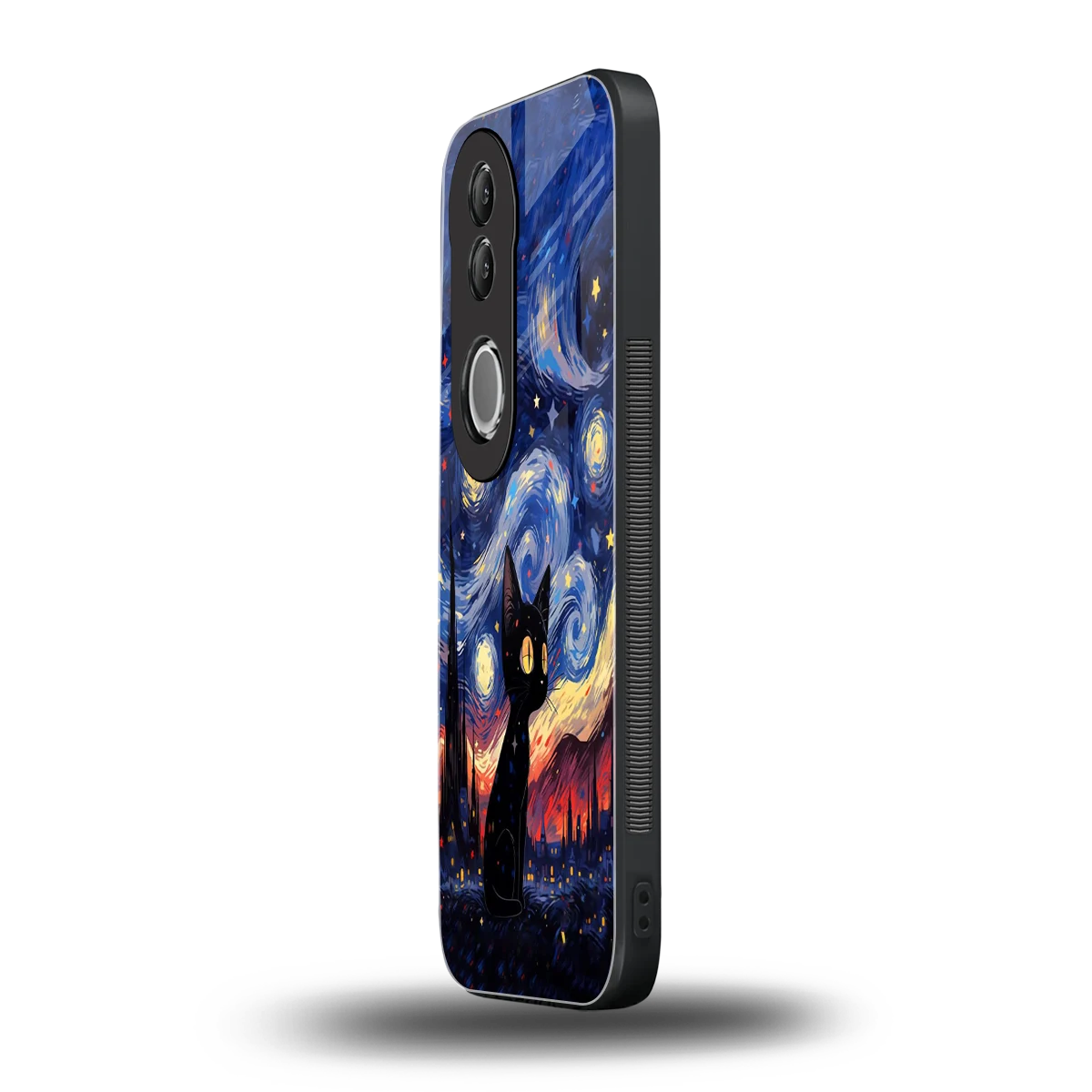 Starry Whiskers vivo v50 mobile cover | shockproof glass phone case