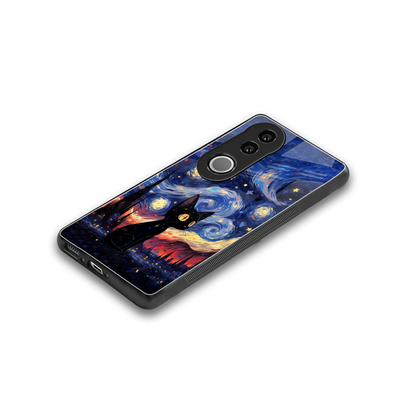 Starry Whiskers stylish phone case for vivo v50 | glossy glass and slim fit