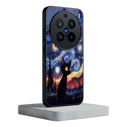 Starry Whiskers vivo x200 pro mobile cover | shockproof glass phone case