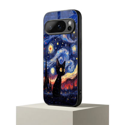 Starry Whiskers google pixel 10 pro mobile cover | shockproof glass phone case