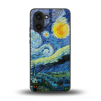 Starry night back phone cover | glass case for oneplus nord ce5 5g