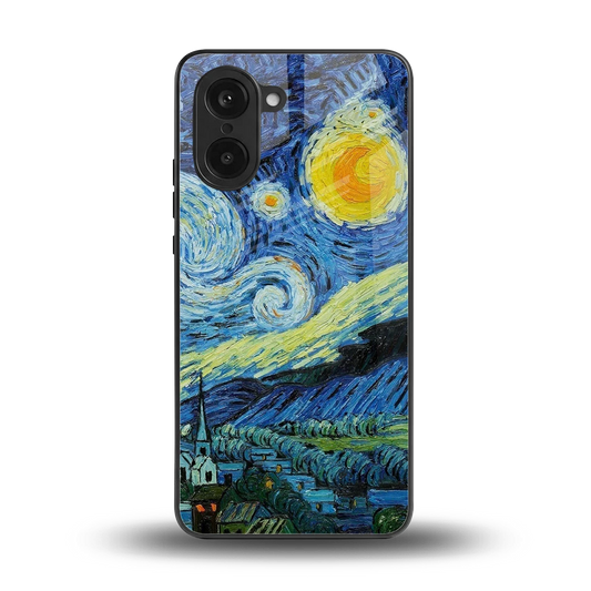 Starry night back phone cover | glass case for oneplus nord ce5 5g