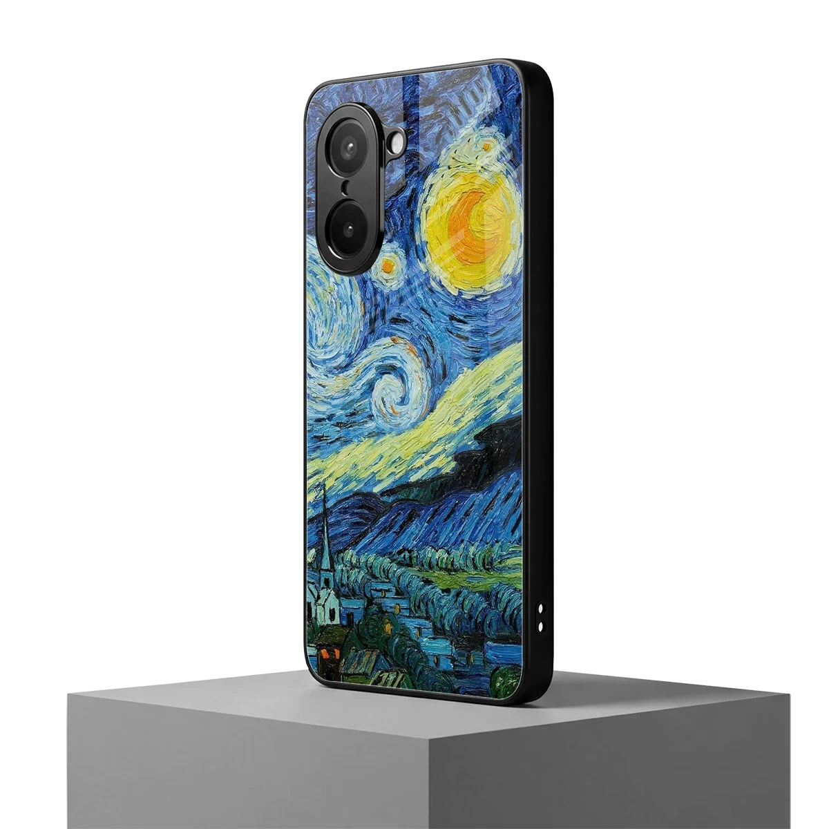 Starry night oneplus nord ce5 5g mobile cover | shockproof glass phone case