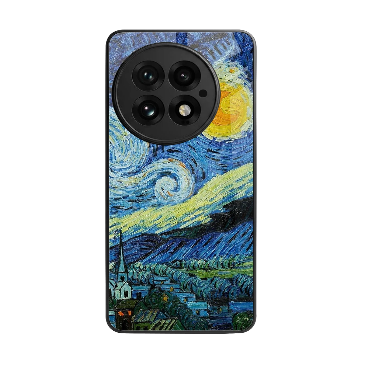 Starry night back phone cover | glass case for oneplus 13