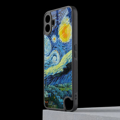 Starry night cmf nothing phone 1 mobile cover | shockproof glass phone case