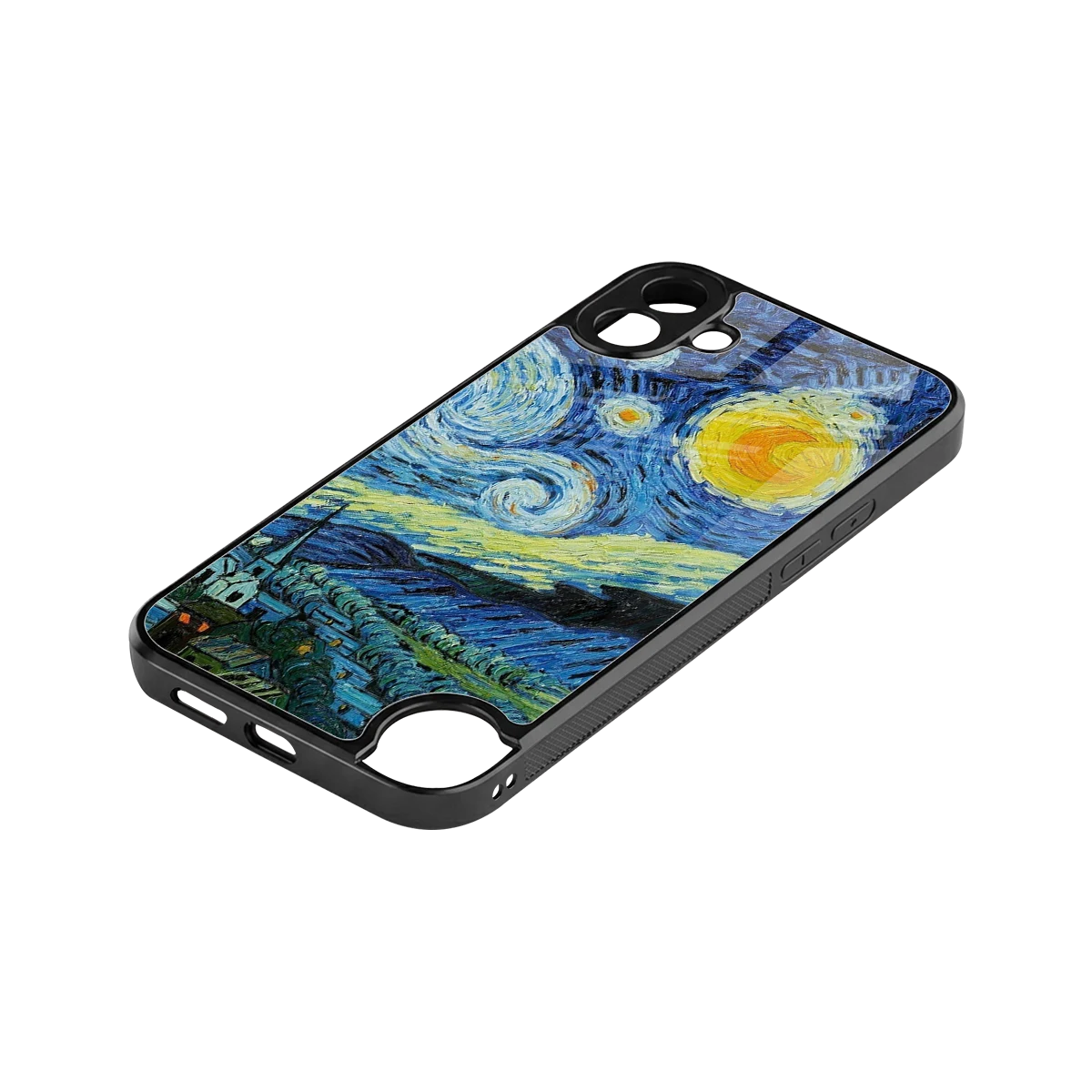Starry night stylish phone case for cmf nothing phone 1 | glossy glass and slim fit