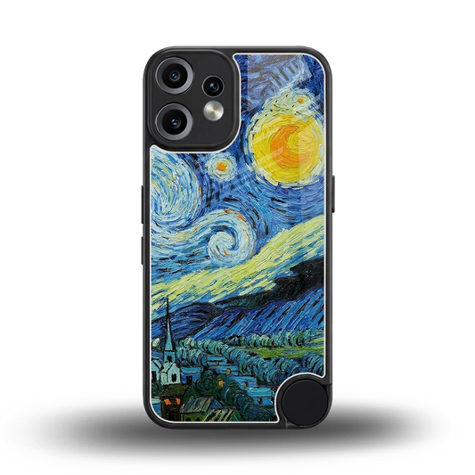 Starry night back phone cover | glass case for cmf nothing phone 2 pro