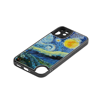 Starry night stylish phone case for cmf nothing phone 2 pro | glossy glass and slim fit