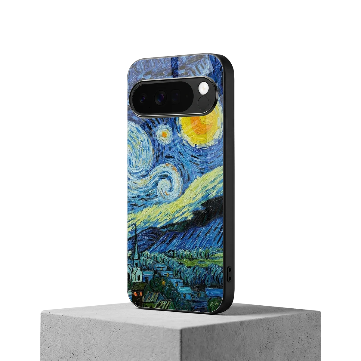Starry night google pixel 10 pro xl mobile cover | shockproof glass phone case