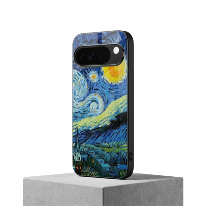 Starry night google pixel 10 pro xl mobile cover | shockproof glass phone case