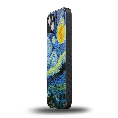 Starry night iphone 13 mobile cover | shockproof glass phone case