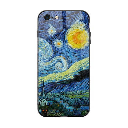Starry night back phone cover | glass case for iphone 6s plus