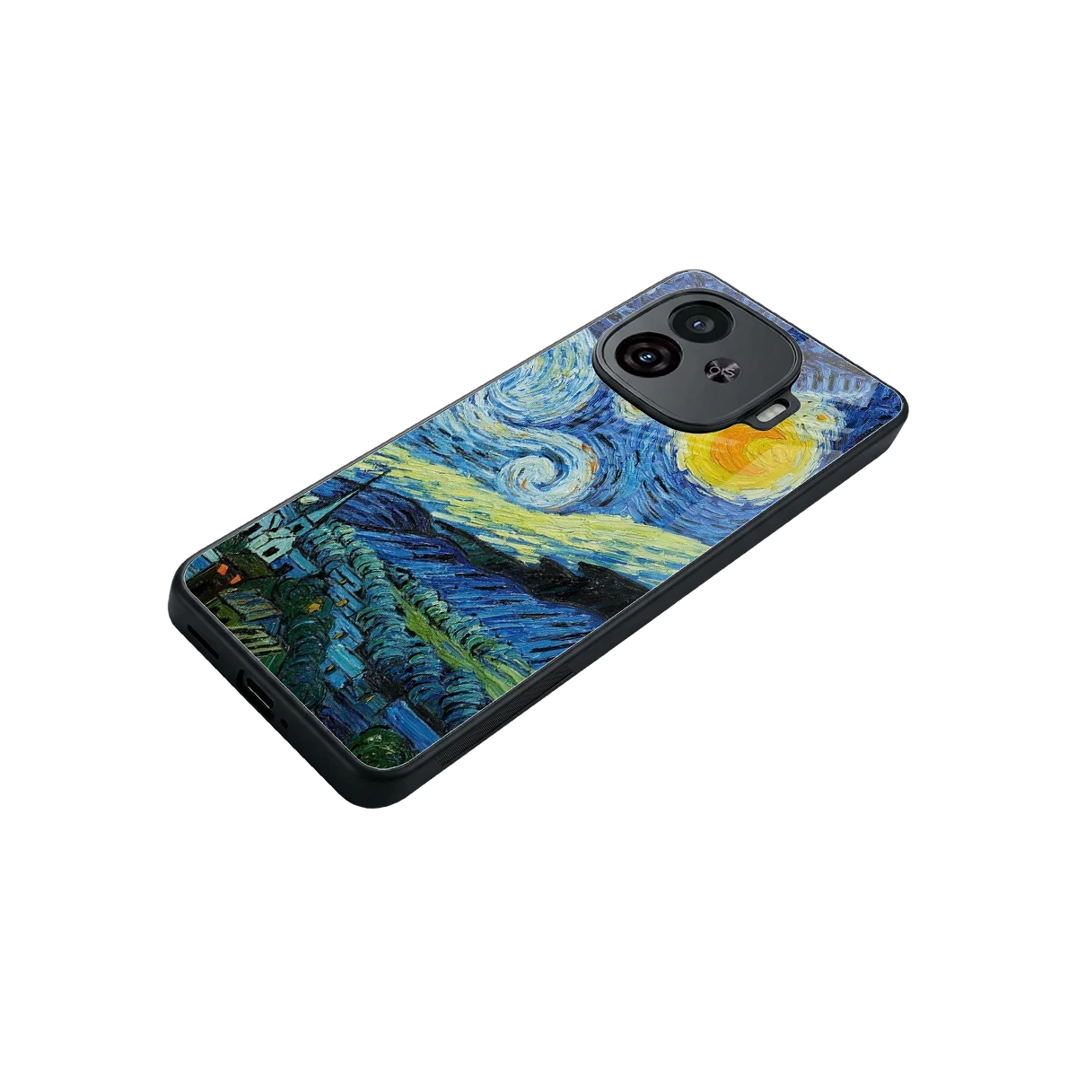 Starry night stylish phone case for iqoo neo 10r 5g | glossy glass and slim fit