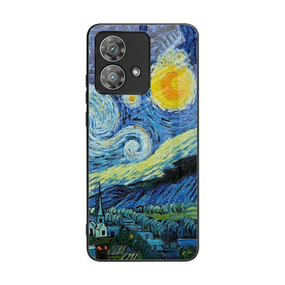 Starry night back phone cover | glass case for motorola edge 40 neo 5g