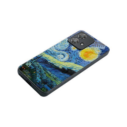 Starry night stylish phone case for motorola edge 40 neo 5g | glossy glass and slim fit