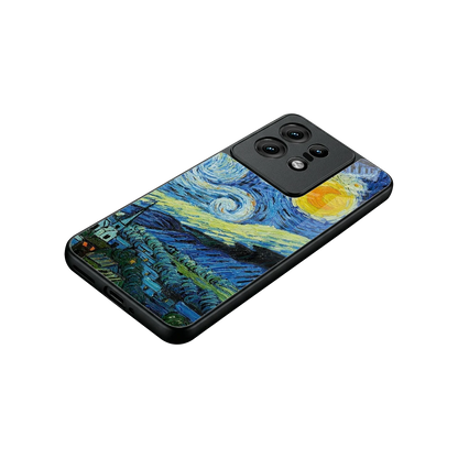 Starry night stylish phone case for motorola edge 50 pro | glossy glass and slim fit