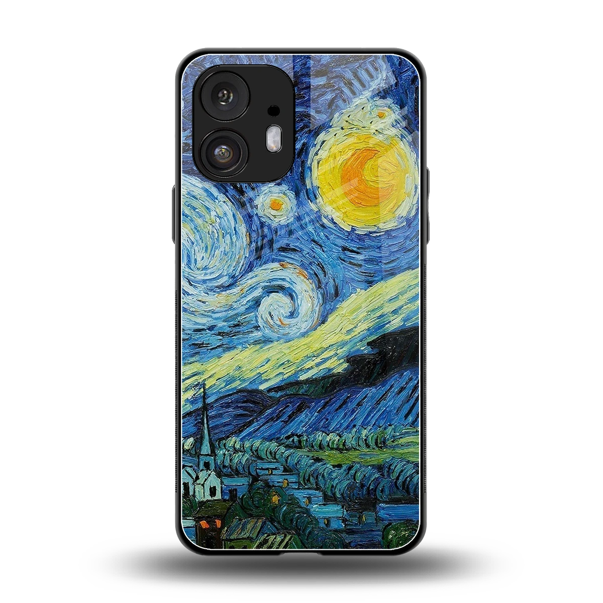 Starry night back phone cover | glass case for nothing phone 2