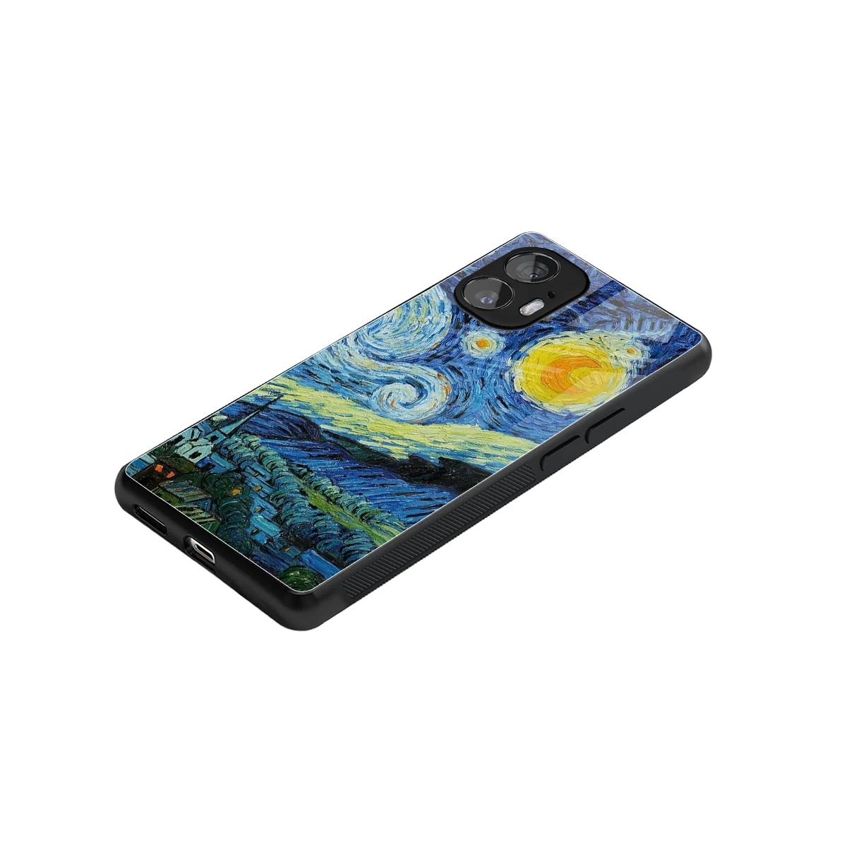 Starry night stylish phone case for nothing phone 2 | glossy glass and slim fit