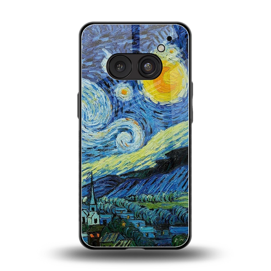 Starry night back phone cover | glass case for nothing phone 2a
