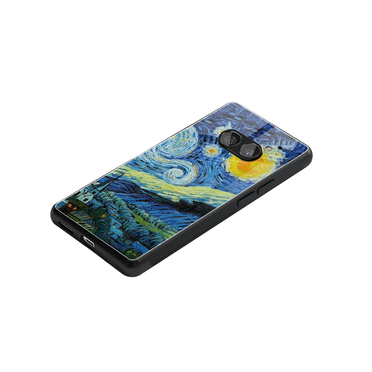 Starry night stylish phone case for nothing phone 2a | glossy glass and slim fit