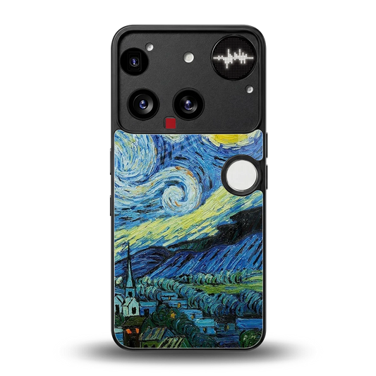 Starry night back phone cover | glass case for nothing phone 3