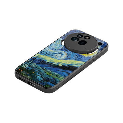 Starry night stylish phone case for nothing phone 3a pro | glossy glass and slim fit